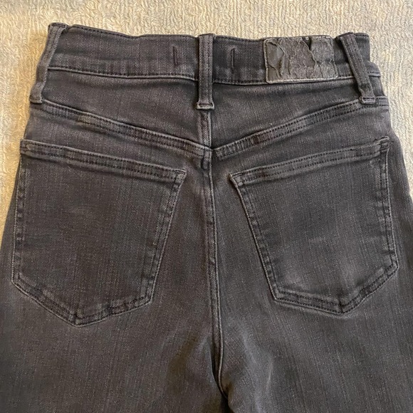 Madewell Jeans Womens 25 Charcoal The Perfect Vintage Wide Leg High Rise Denim - Picture 11 of 13